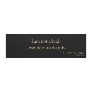St Joan of Arc "Not Afraid" Car magnet