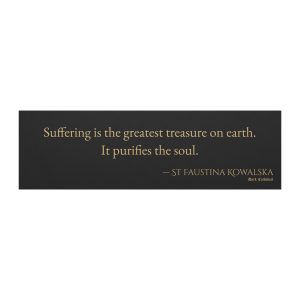 St Faustina Kowalska "Suffering" Car Magnet